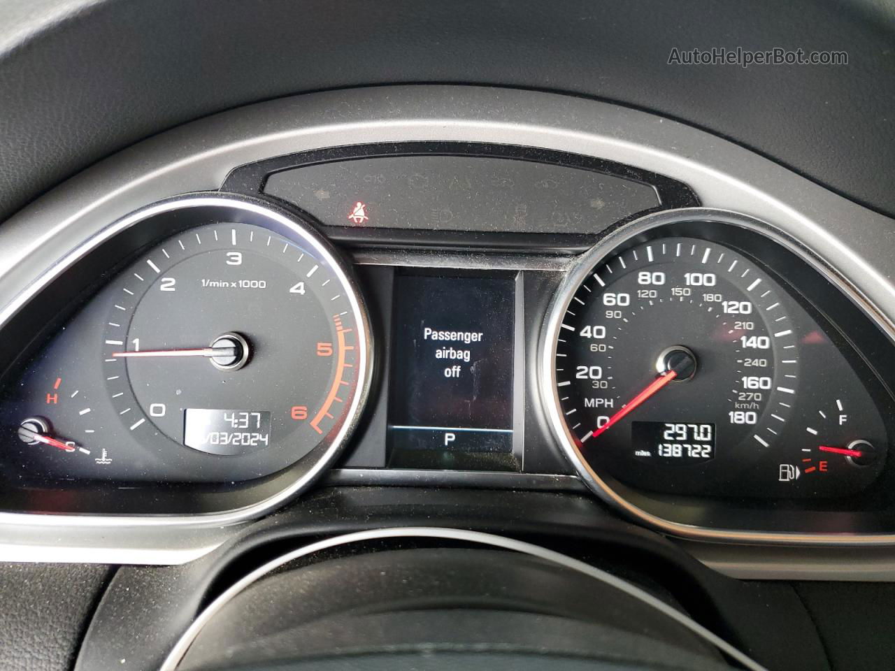 2015 Audi Q7 Tdi Premium Plus Синий vin: WA1LMAFE0FD004815