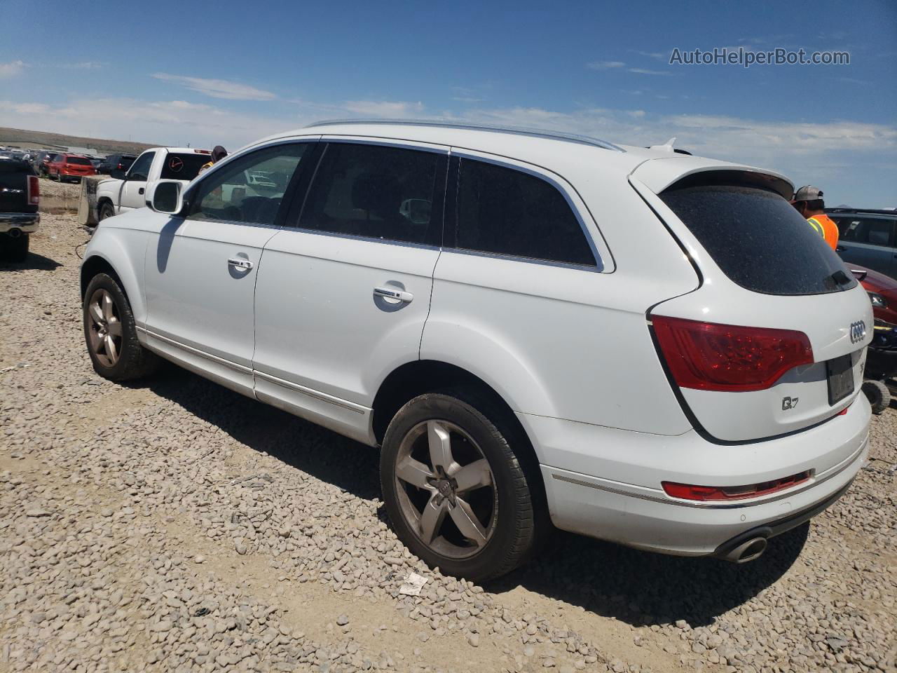 2015 Audi Q7 Tdi Premium Plus White vin: WA1LMAFE0FD008296