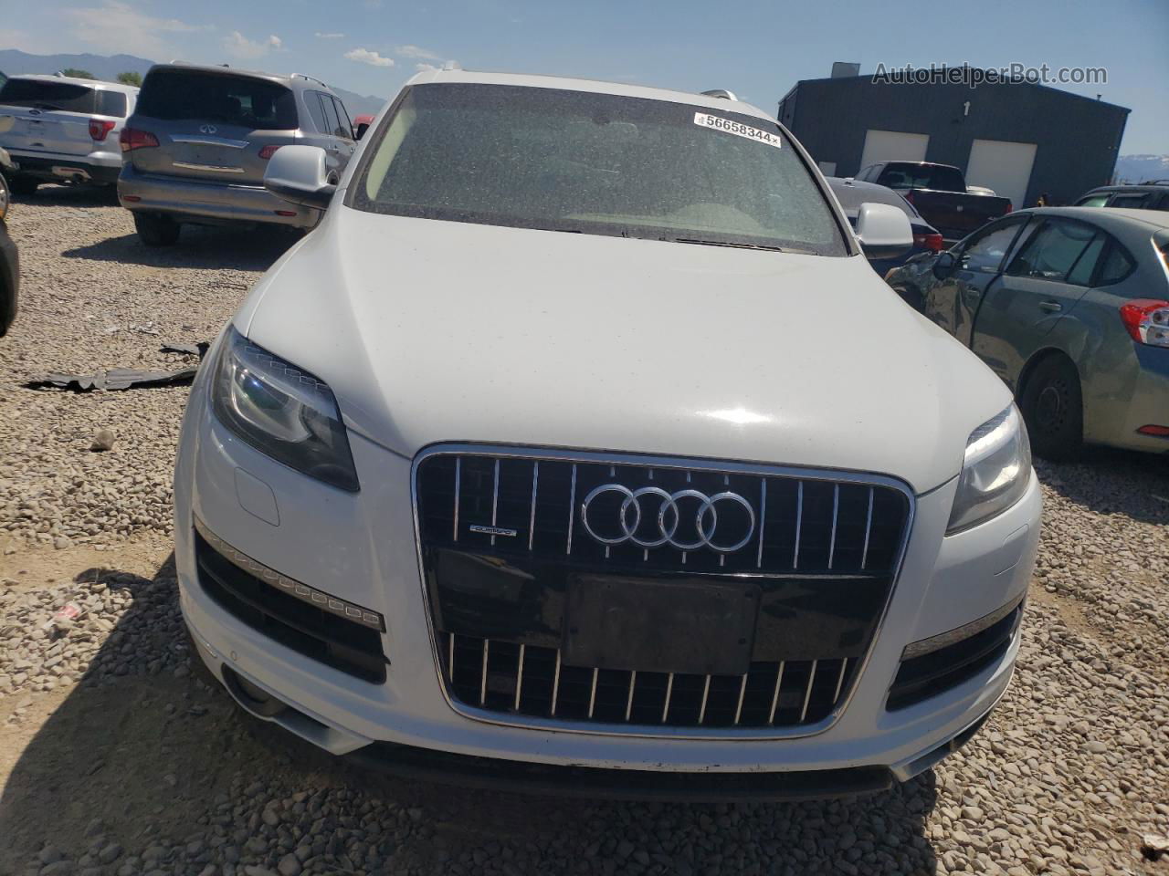 2015 Audi Q7 Tdi Premium Plus White vin: WA1LMAFE0FD008296