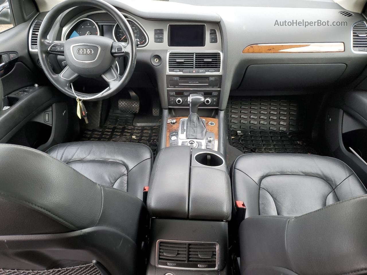 2015 Audi Q7 Tdi Premium Plus Black vin: WA1LMAFE1FD003379
