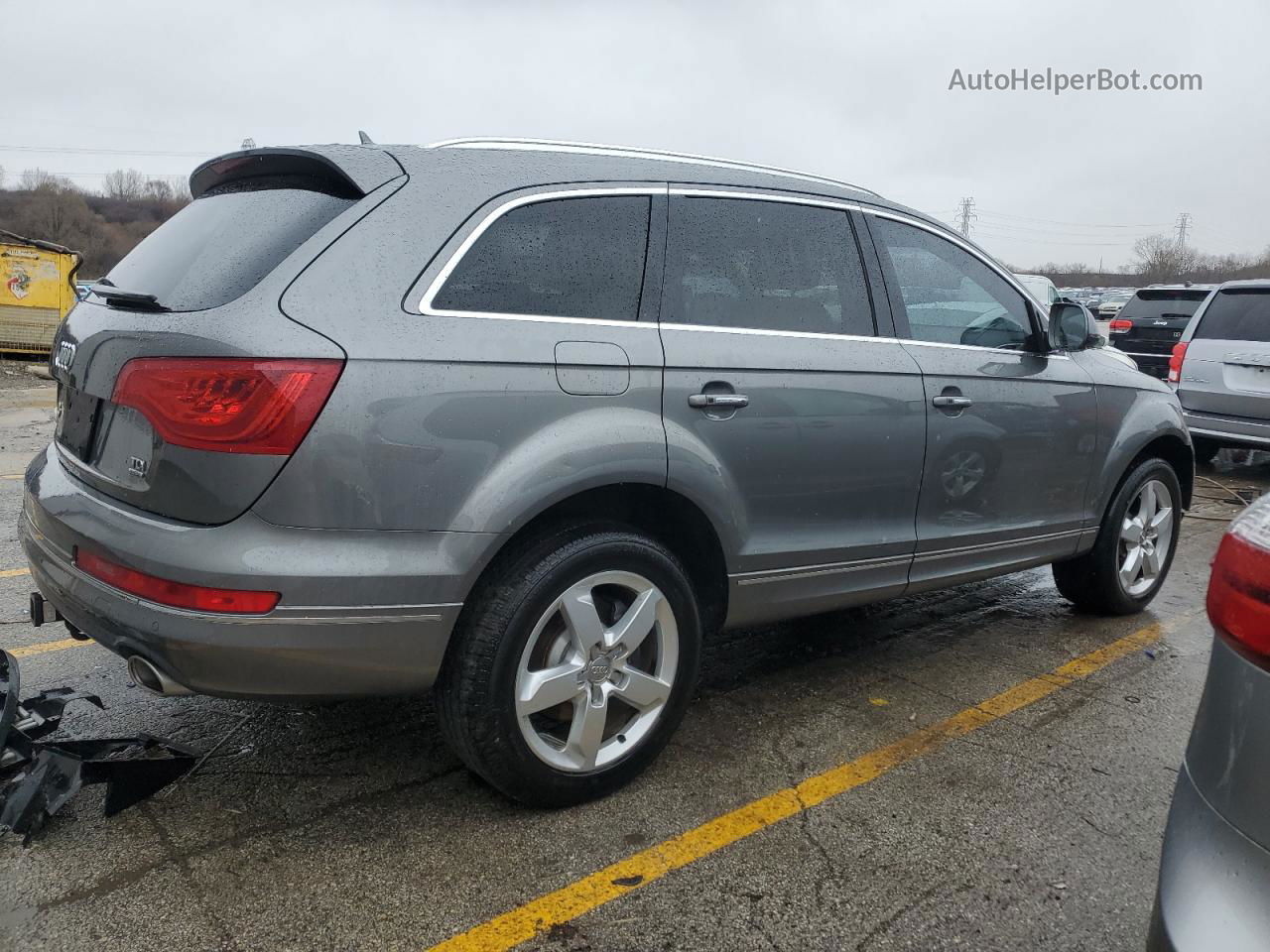 2015 Audi Q7 Tdi Premium Plus Gray vin: WA1LMAFE4FD005529