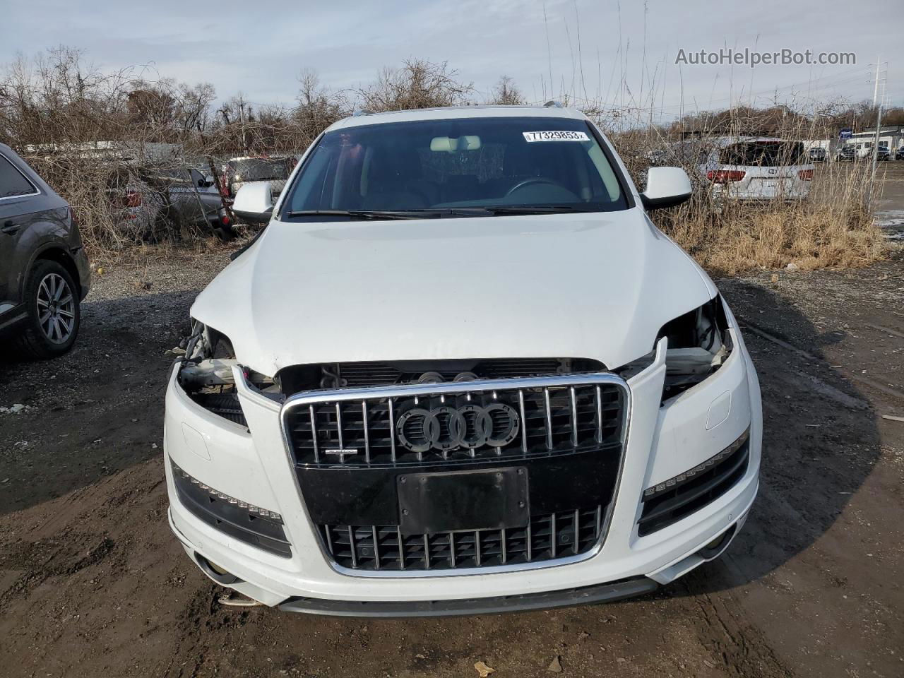 2015 Audi Q7 Tdi Premium Plus White vin: WA1LMAFE4FD020824