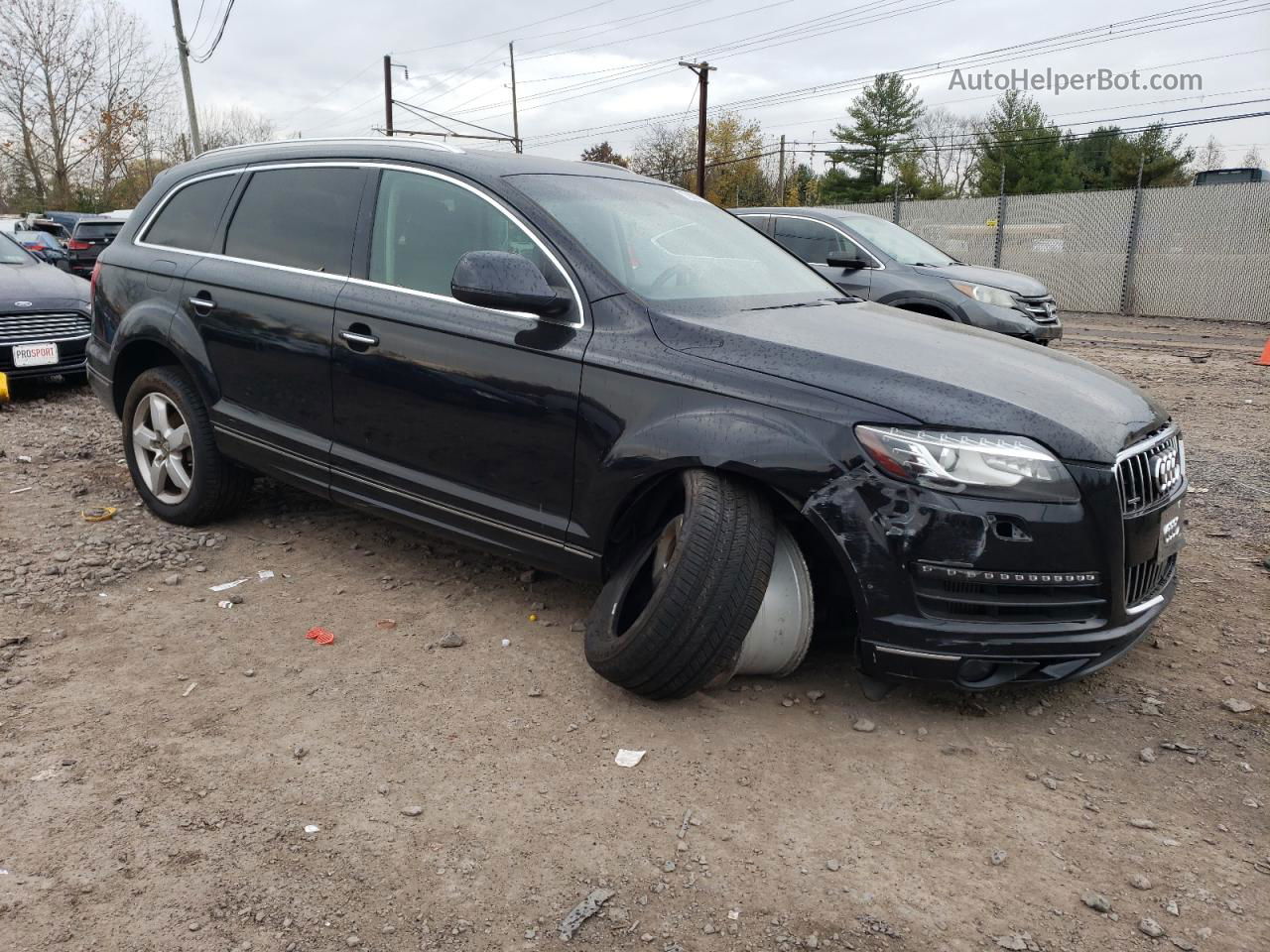 2015 Audi Q7 Tdi Premium Plus Black vin: WA1LMAFE6FD019366