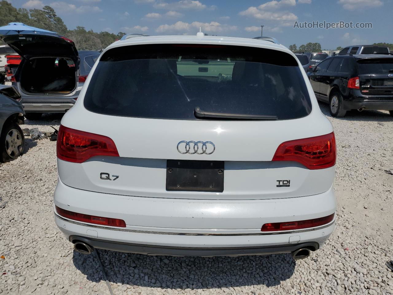 2015 Audi Q7 Tdi Premium Plus Белый vin: WA1LMAFE7FD015648