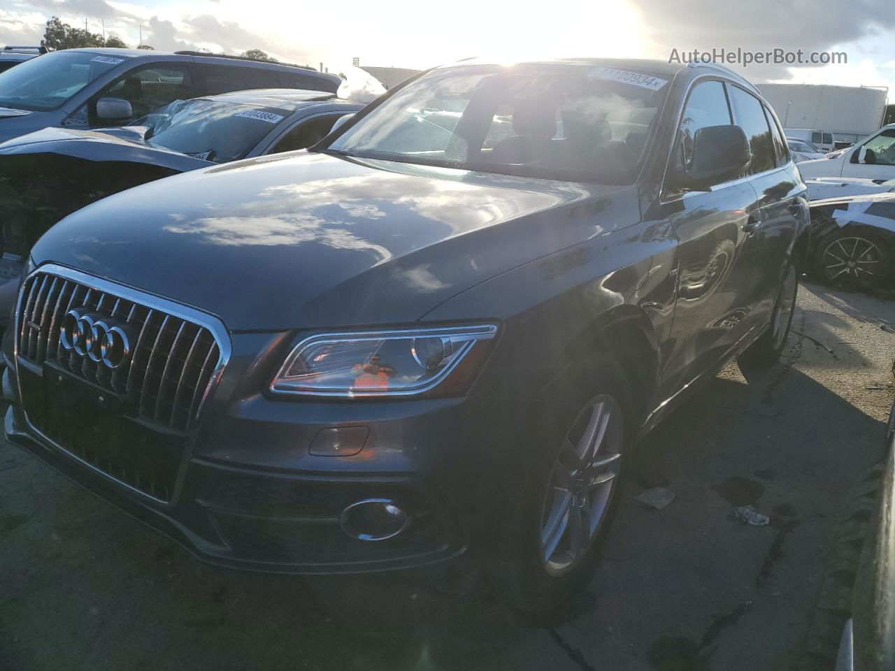 2014 Audi Q5 Progressiv Серый vin: WA1MFCFP2EA102501