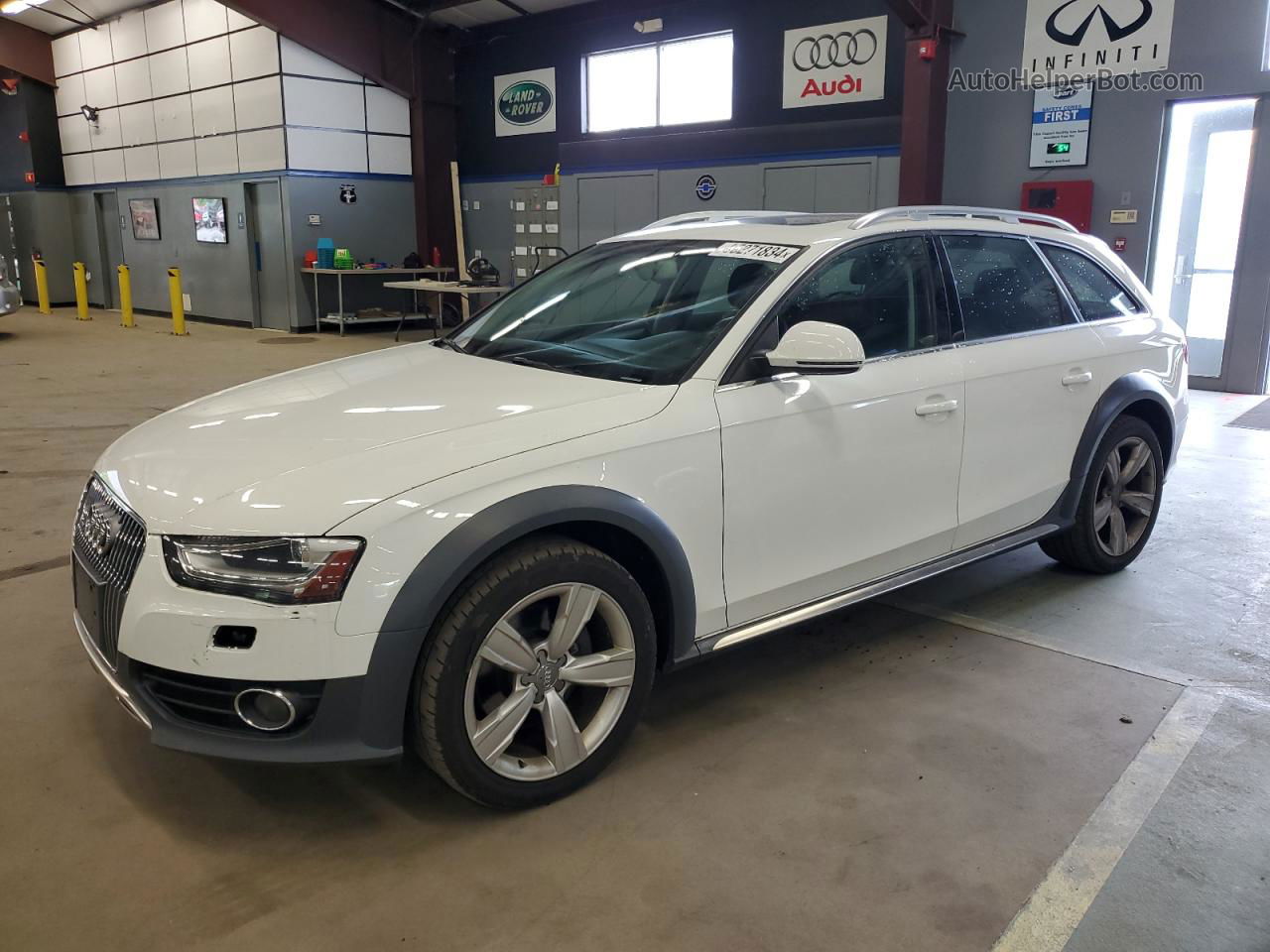 2014 Audi A4 Allroad Premium Plus White vin: WA1UFAFL3EA150686