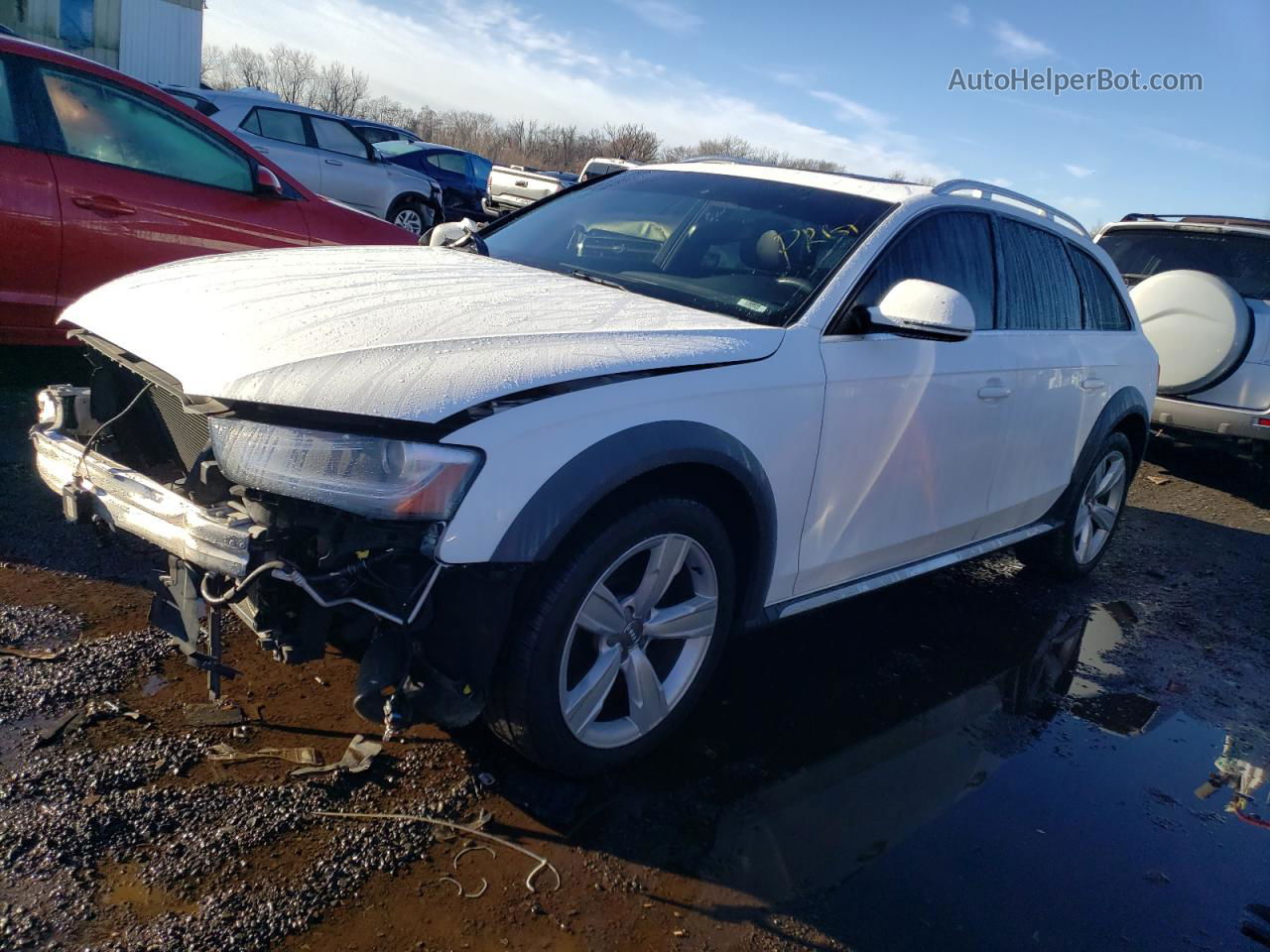 2013 Audi A4 Allroad Premium Plus White vin: WA1UFAFL5DA166323