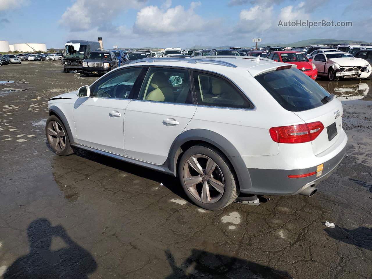 2013 Audi A4 Allroad Premium Plus White vin: WA1UFAFL9DA144597