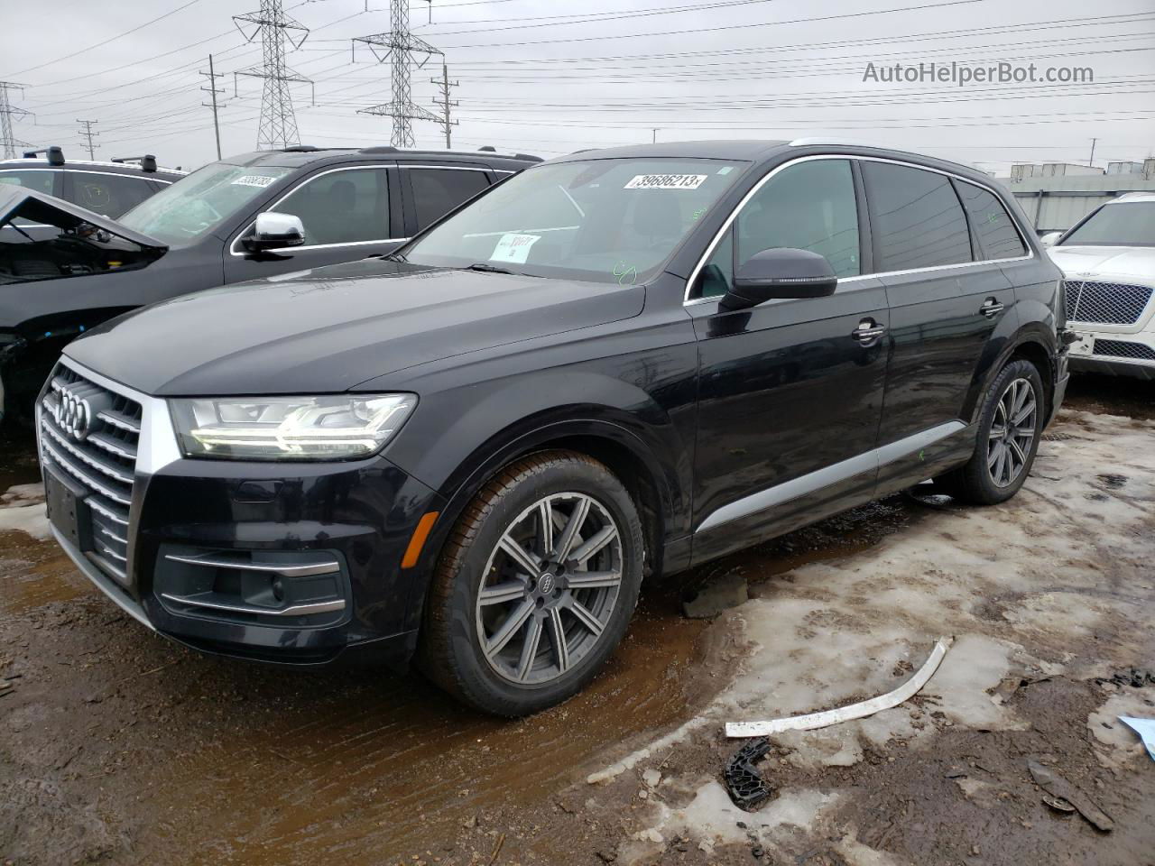 2017 Audi Q7 Prestige Черный vin: WA1VAAF76HD018238