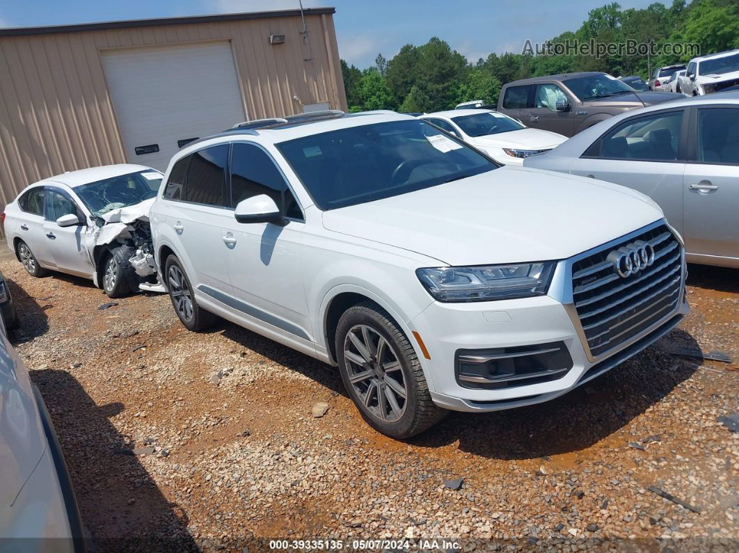 2017 Audi Q7 3.0t Premium White vin: WA1VABF76HD055635