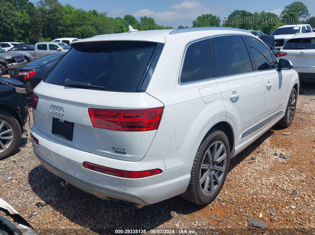 2017 Audi Q7 3.0t Premium White vin: WA1VABF76HD055635