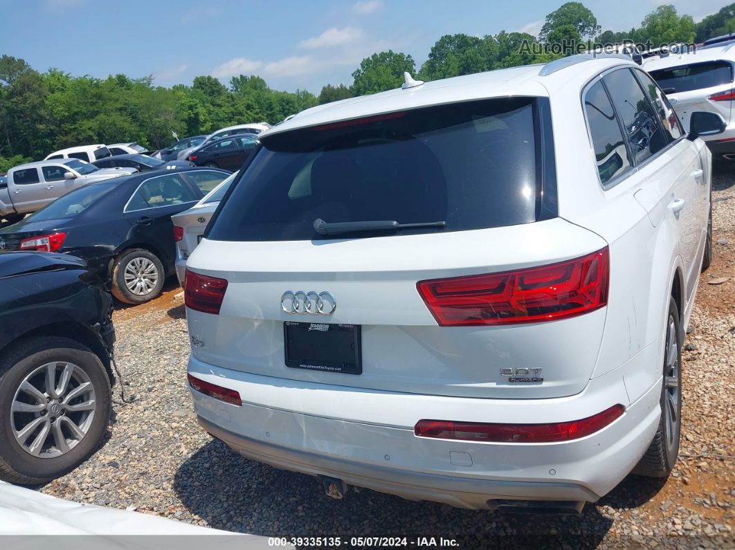 2017 Audi Q7 3.0t Premium White vin: WA1VABF76HD055635