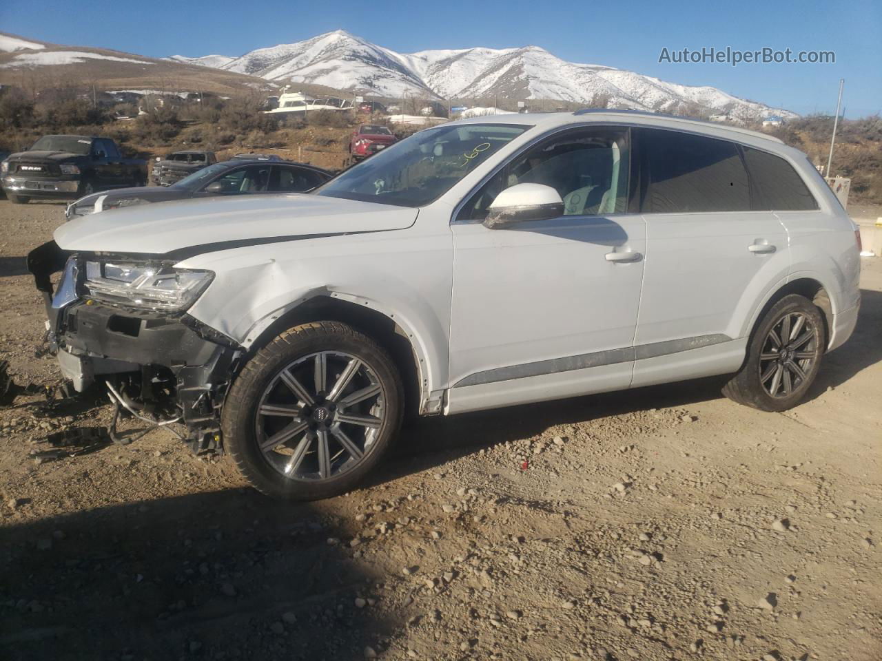 2017 Audi Q7 Prestige Белый vin: WA1VABF77HD005441