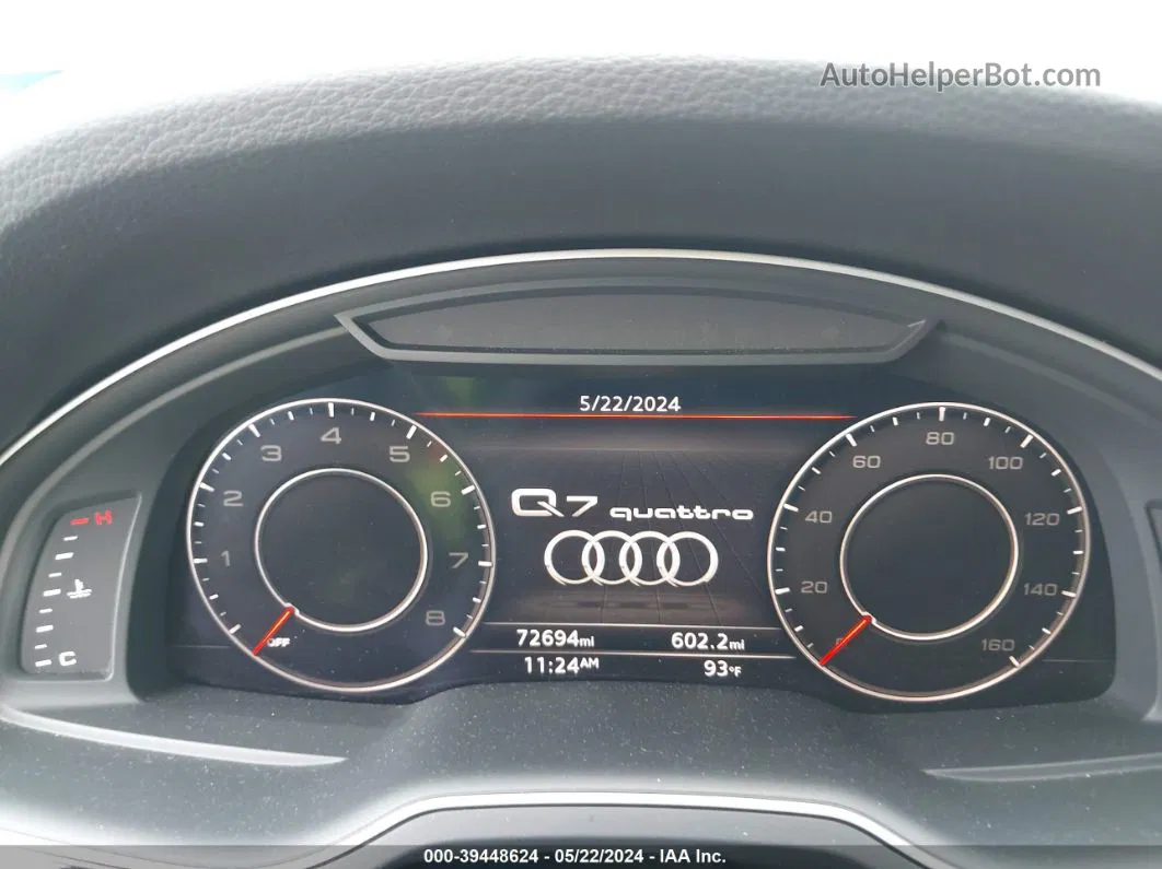 2017 Audi Q7 3.0t Premium Белый vin: WA1VABF7XHD028485