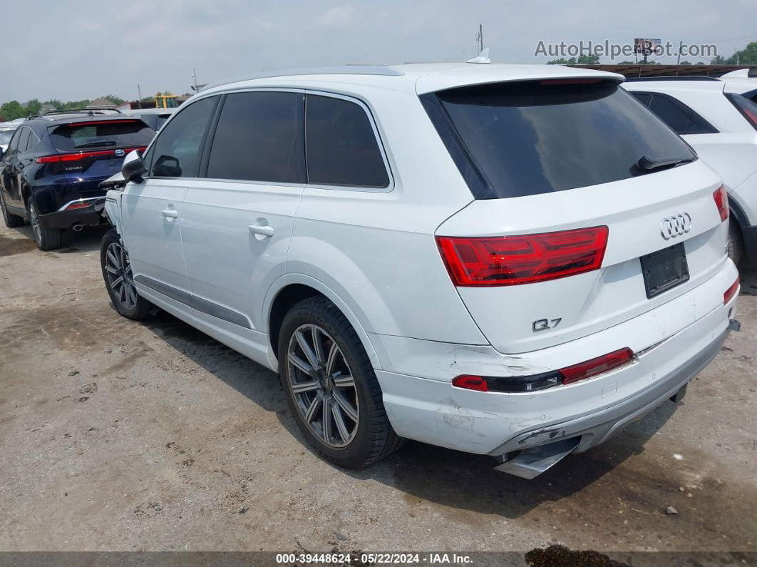 2017 Audi Q7 3.0t Premium White vin: WA1VABF7XHD028485