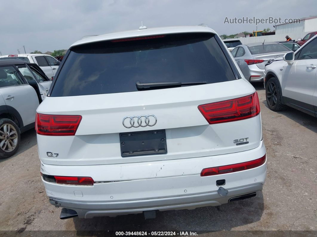 2017 Audi Q7 3.0t Premium Белый vin: WA1VABF7XHD028485