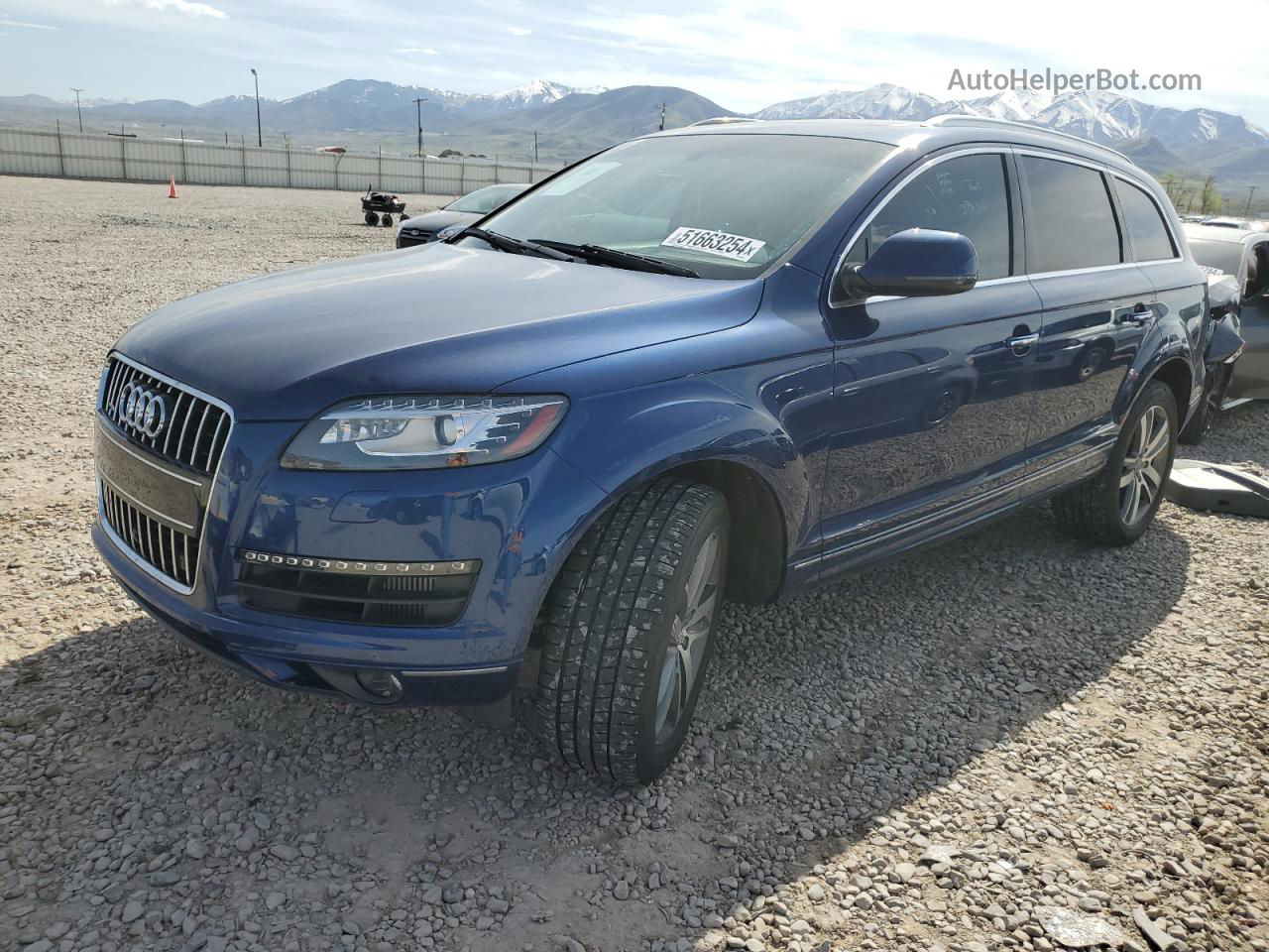 2015 Audi Q7 Tdi Prestige Синий vin: WA1VMAFE4FD008973