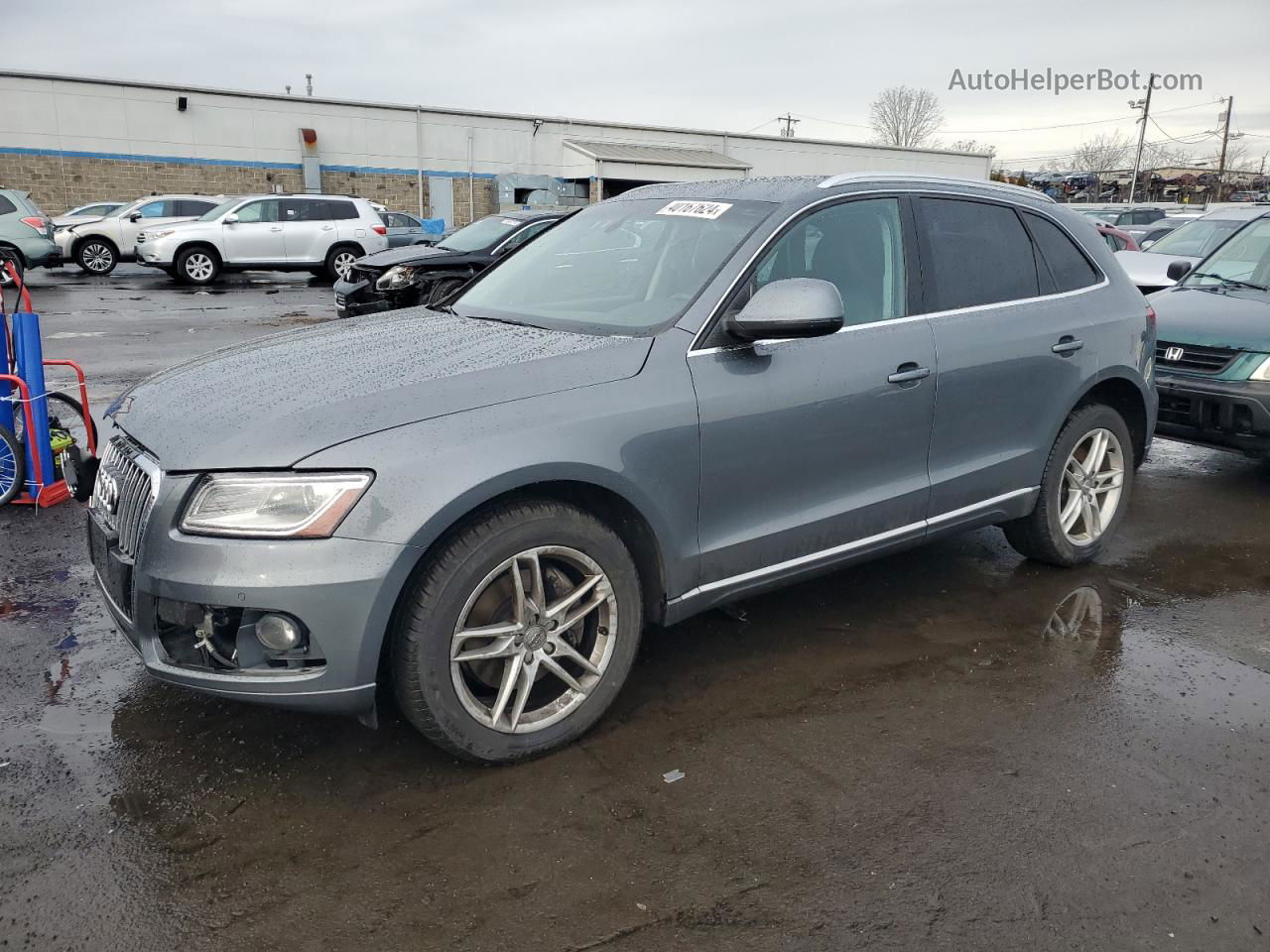 2014 Audi Q5 Tdi Prestige Синий vin: WA1VMAFP2EA096245