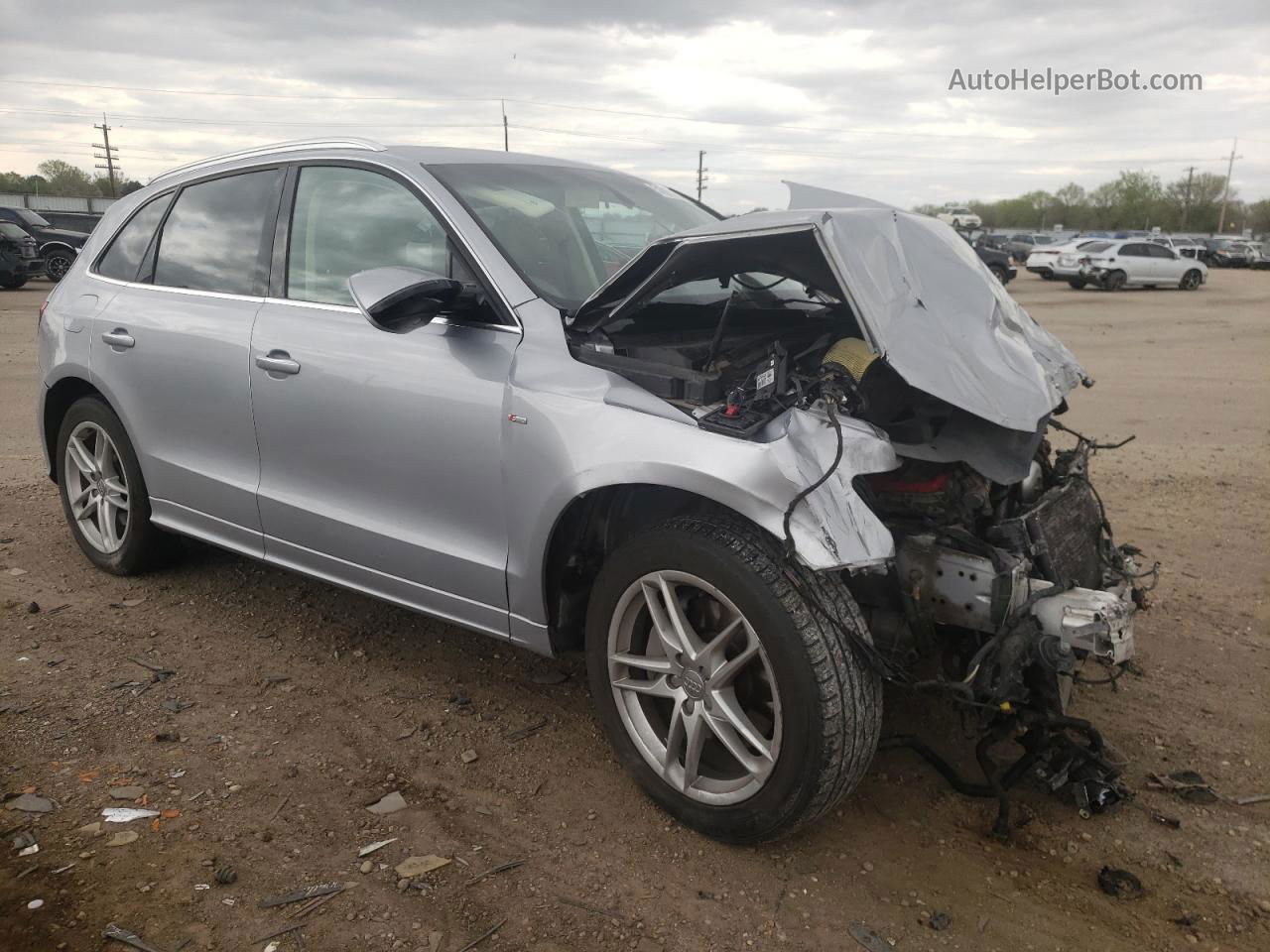 2016 Audi Q5 Prestige S-line Серебряный vin: WA1W7AFP2GA045276