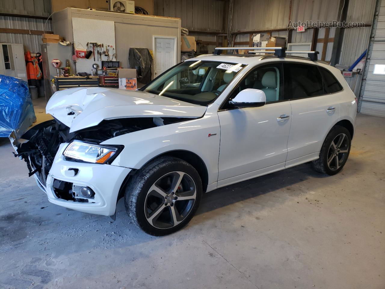 2016 Audi Q5 Prestige S-line White vin: WA1W7AFP6GA134705