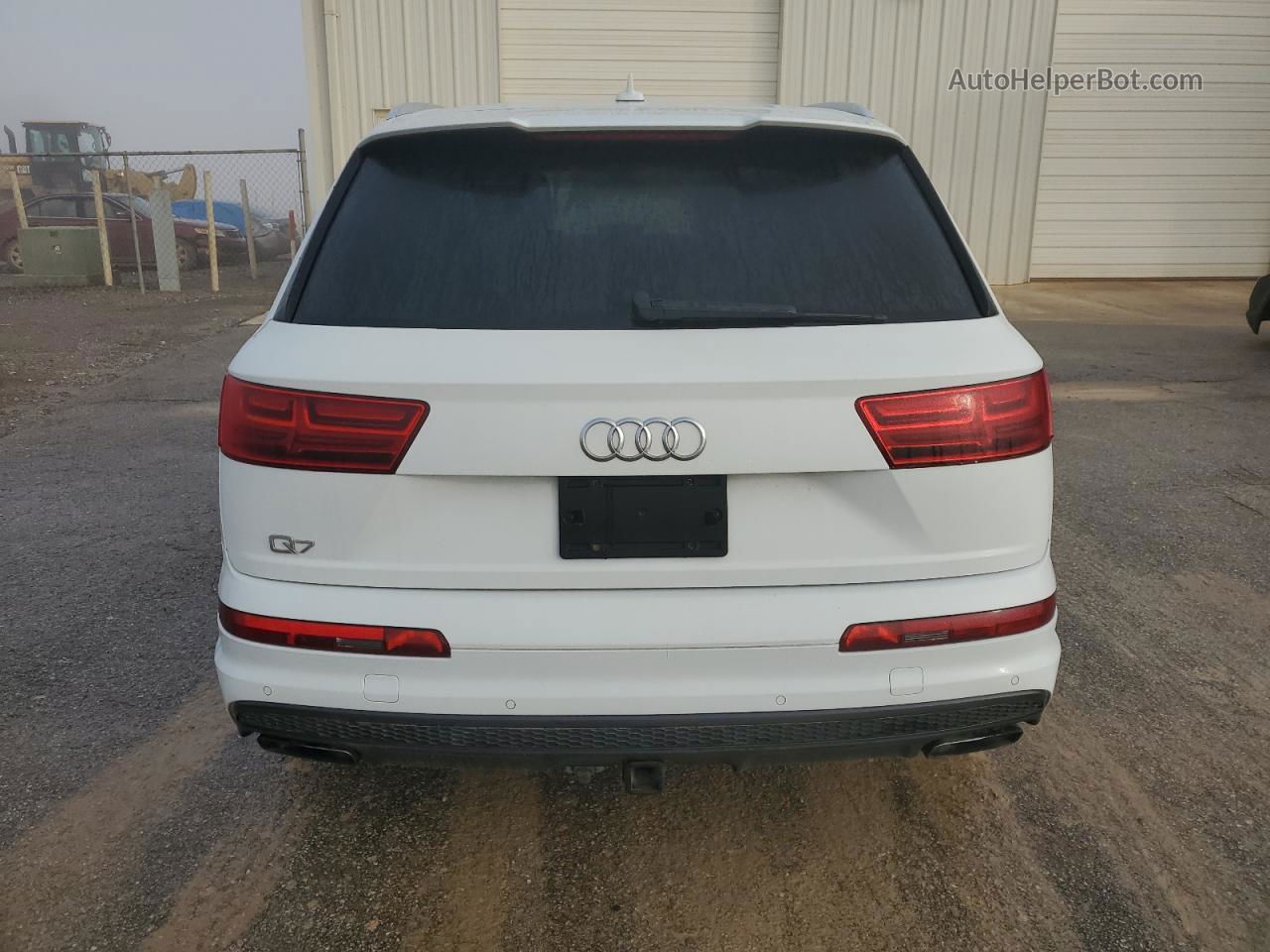 2017 Audi Q7 Technik S-line White vin: WA1WAAF75HD045256