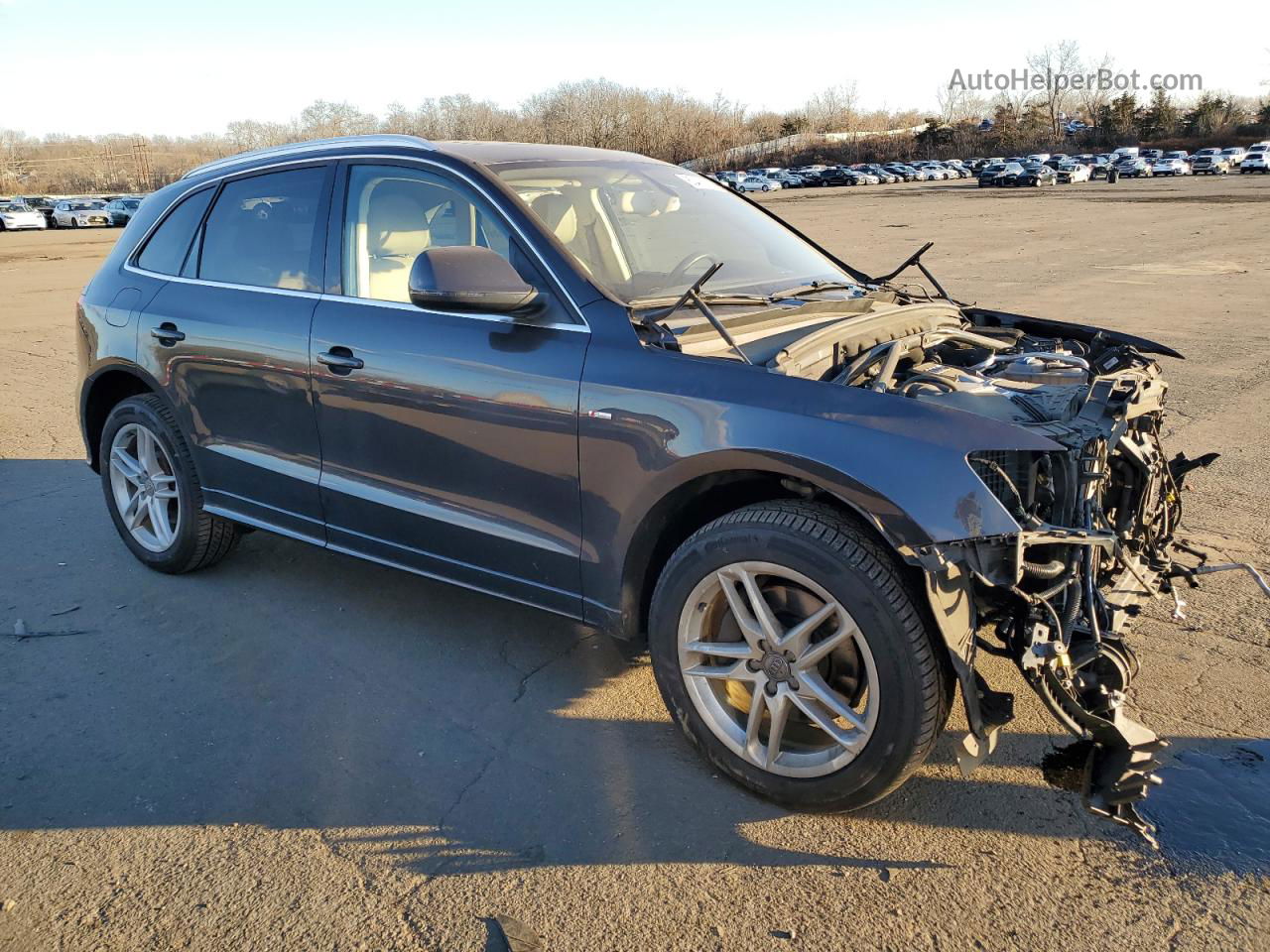 2014 Audi Q5 Prestige Черный vin: WA1WGAFP4EA017265