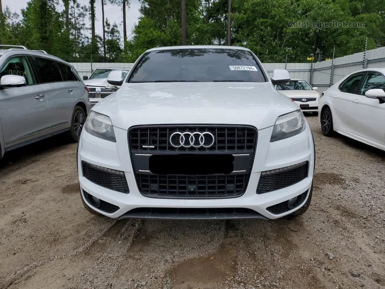 2015 Audi Q7 Tdi Prestige Белый vin: WA1WMAFE5FD006234