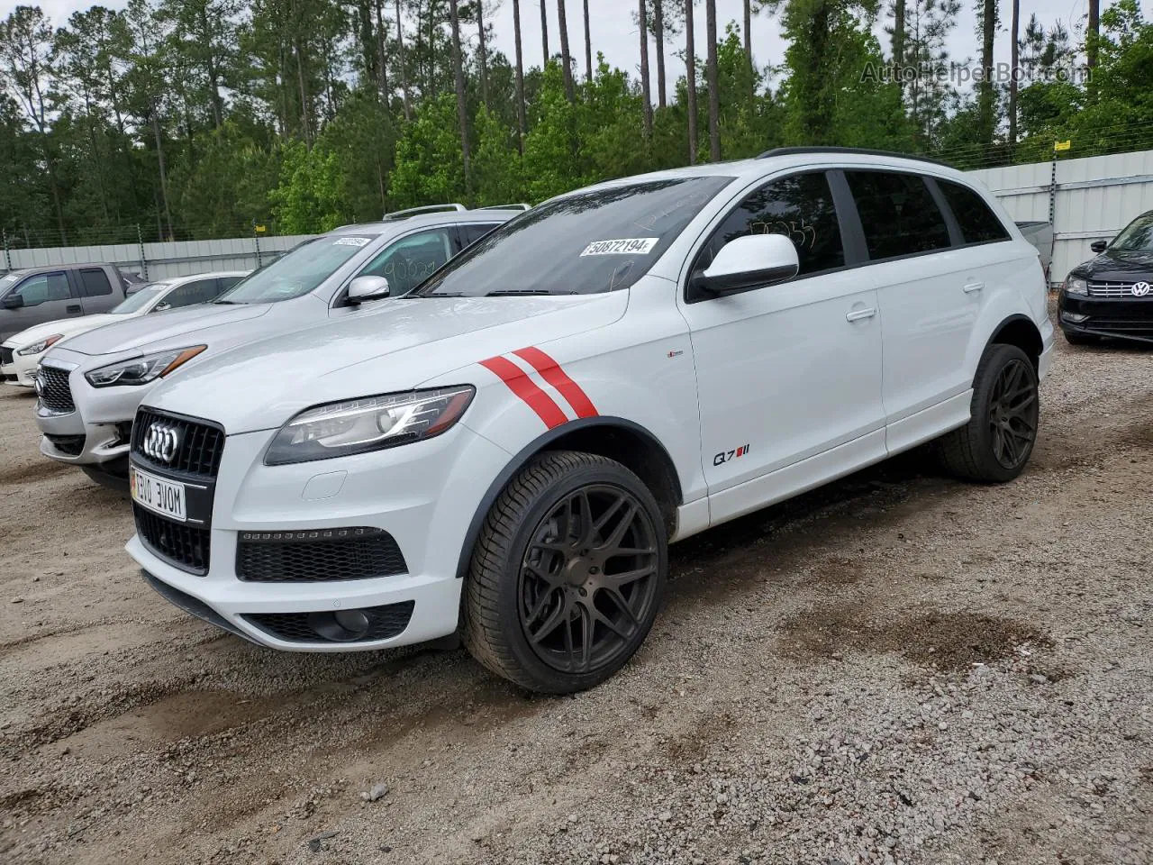 2015 Audi Q7 Tdi Prestige White vin: WA1WMAFE5FD006234