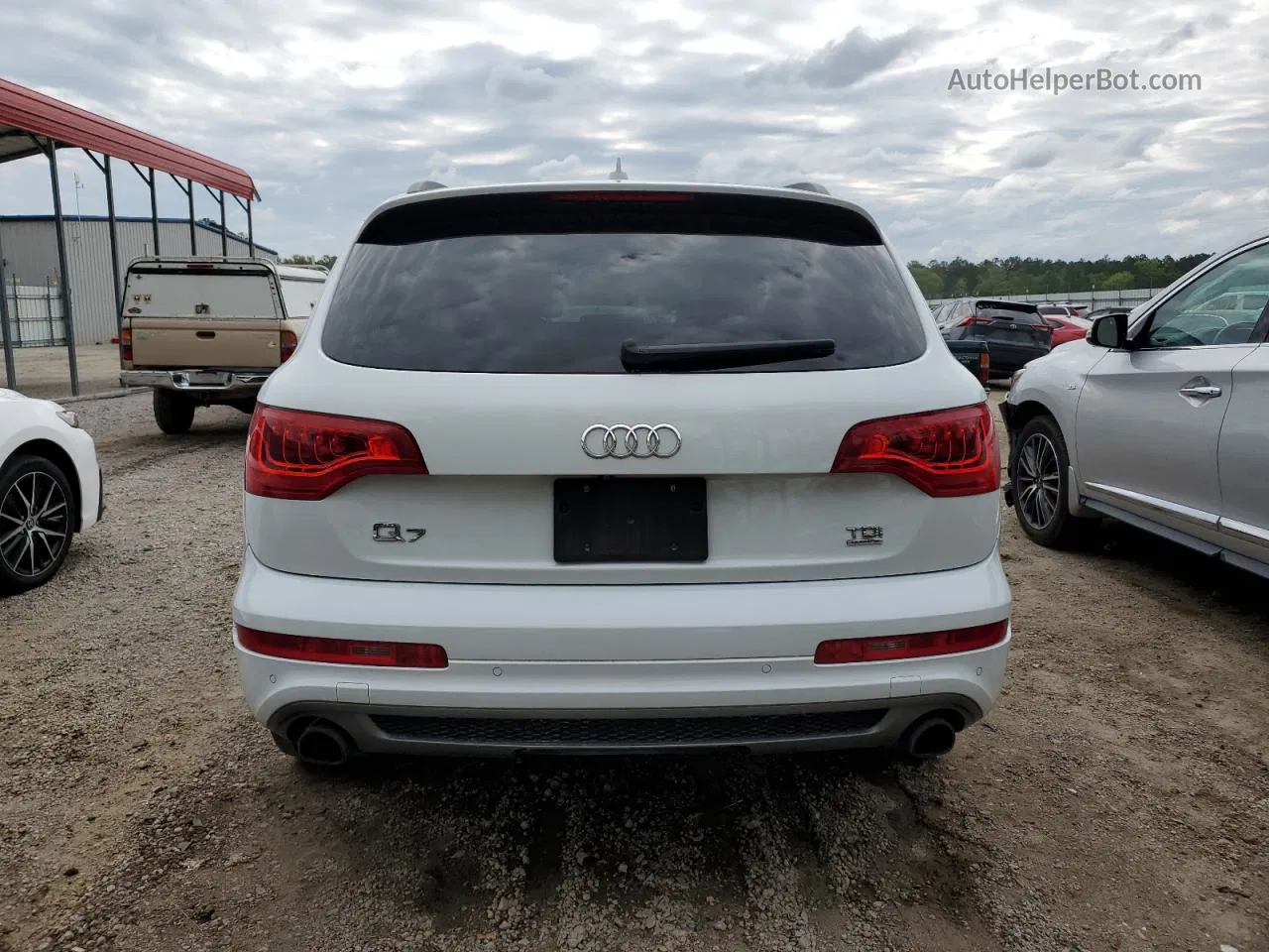 2015 Audi Q7 Tdi Prestige White vin: WA1WMAFE5FD006234