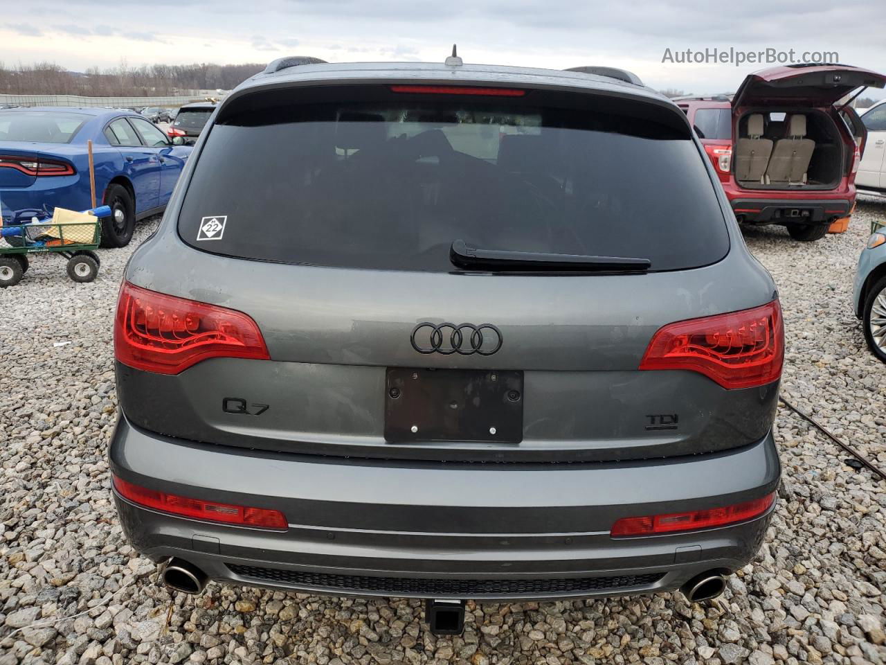 2015 Audi Q7 Tdi Prestige Gray vin: WA1WMAFE5FD018805