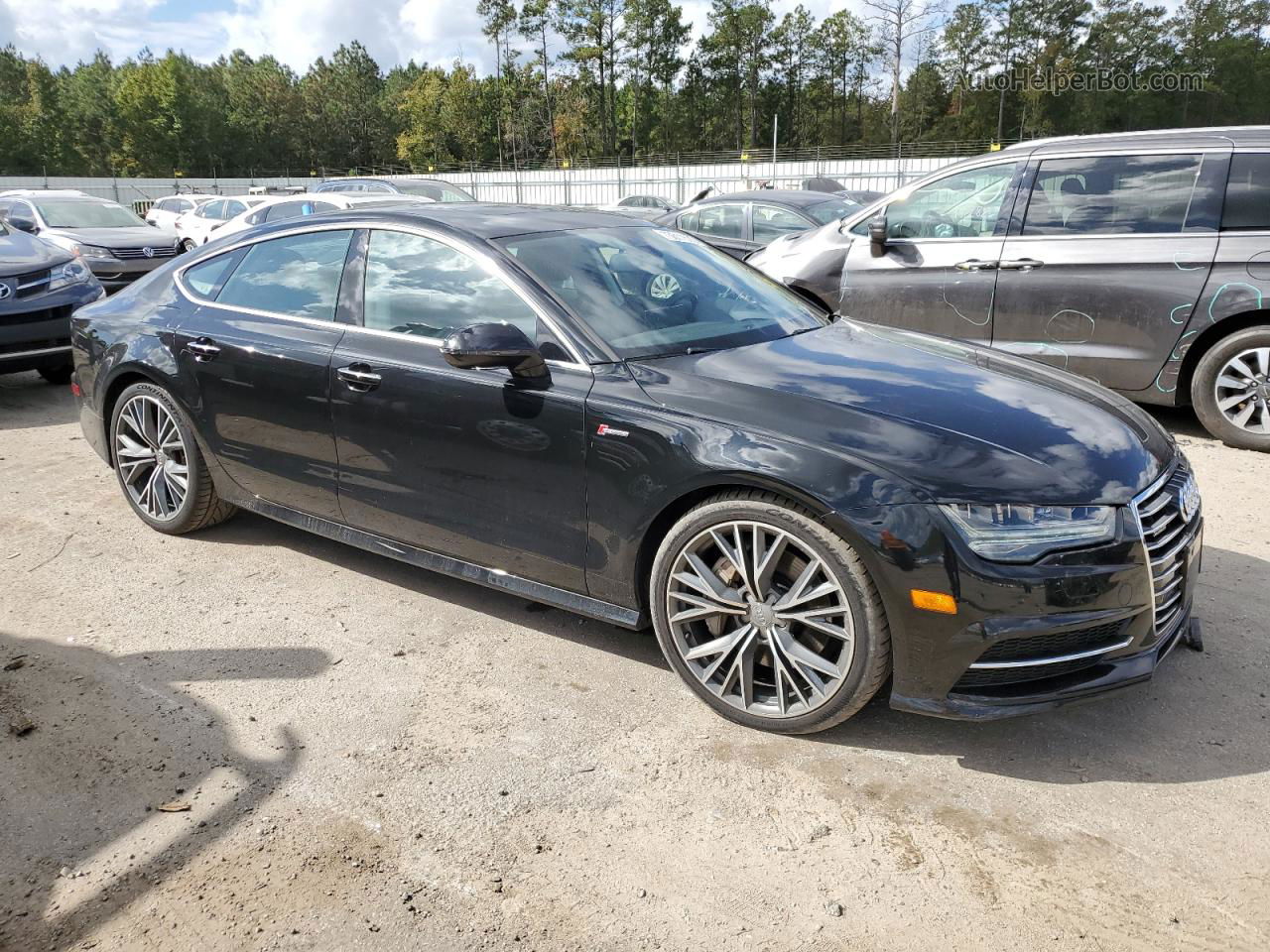 2016 Audi A7 Prestige Черный vin: WAU2GAFC6GN002051