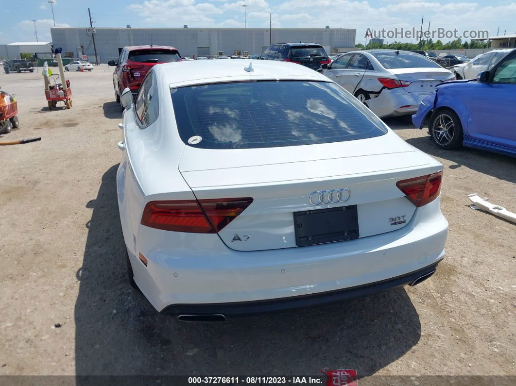 2016 Audi A7 3.0 Prestige White vin: WAU2GAFC6GN105597