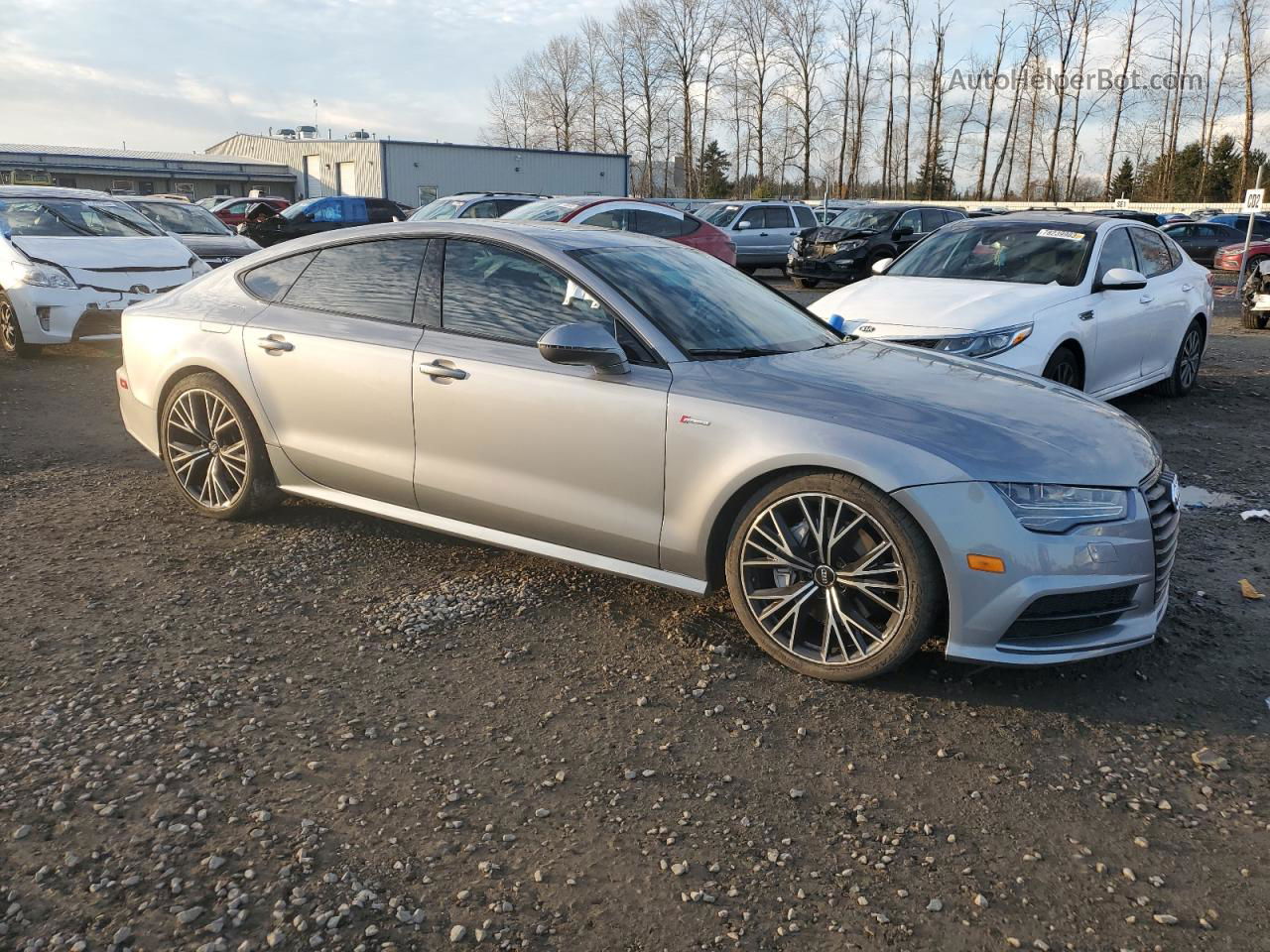 2016 Audi A7 Prestige Серебряный vin: WAU2GAFC7GN023281