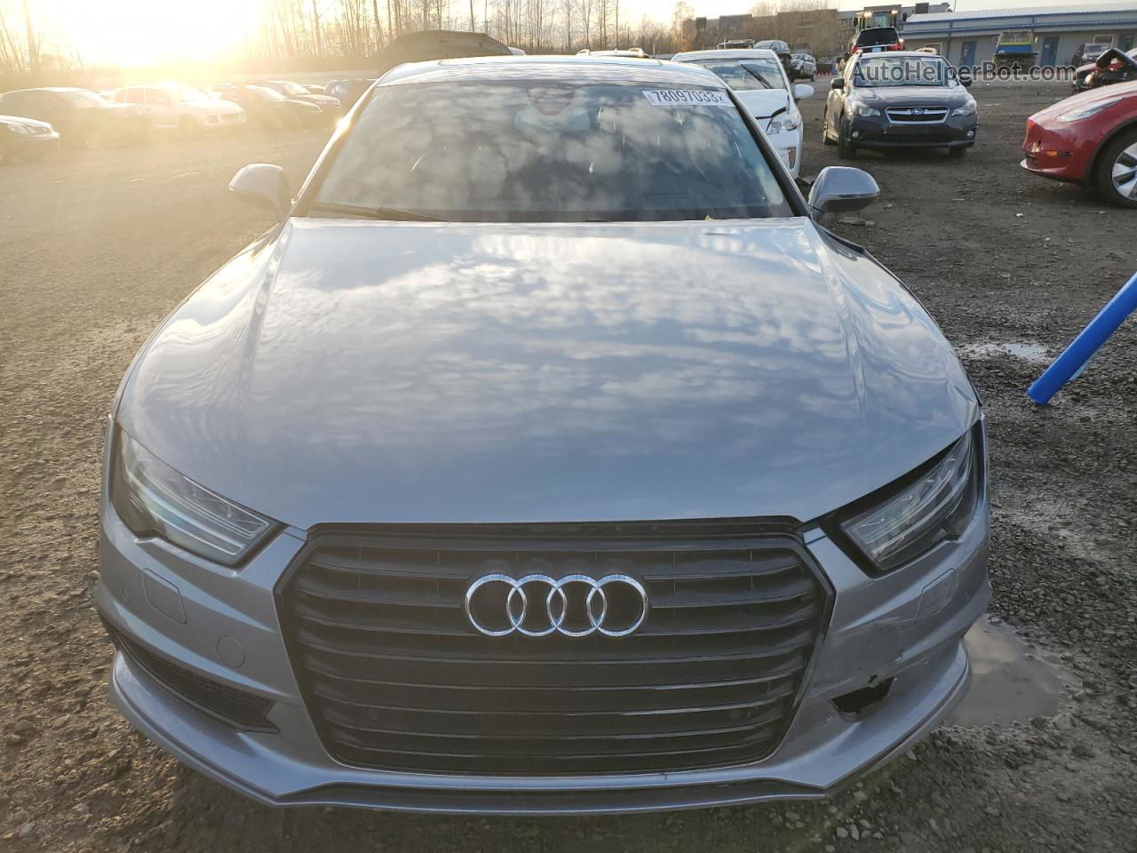 2016 Audi A7 Prestige Silver vin: WAU2GAFC7GN023281