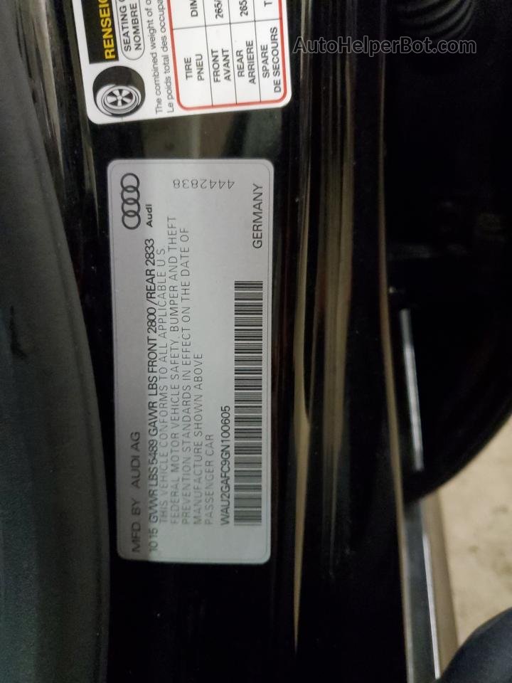 2016 Audi A7 Prestige Black vin: WAU2GAFC9GN100605