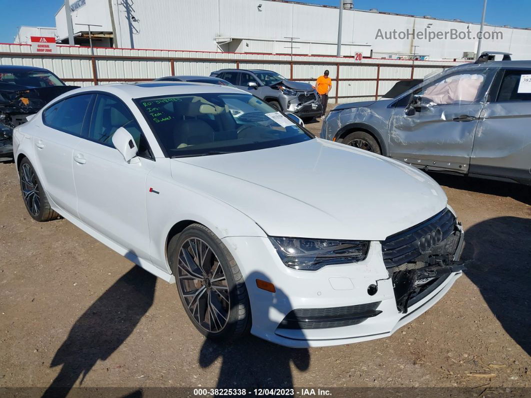 2016 Audi A7 3.0t Premium Plus White vin: WAU2GAFC9GN104623