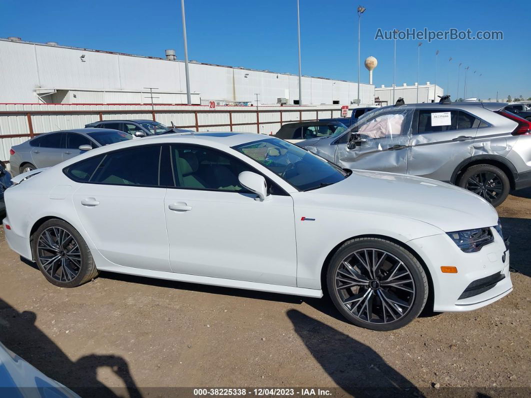 2016 Audi A7 3.0t Premium Plus White vin: WAU2GAFC9GN104623