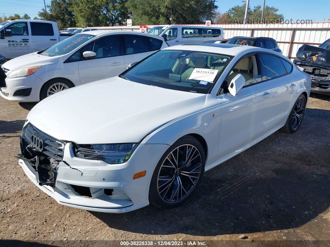 2016 Audi A7 3.0t Premium Plus White vin: WAU2GAFC9GN104623