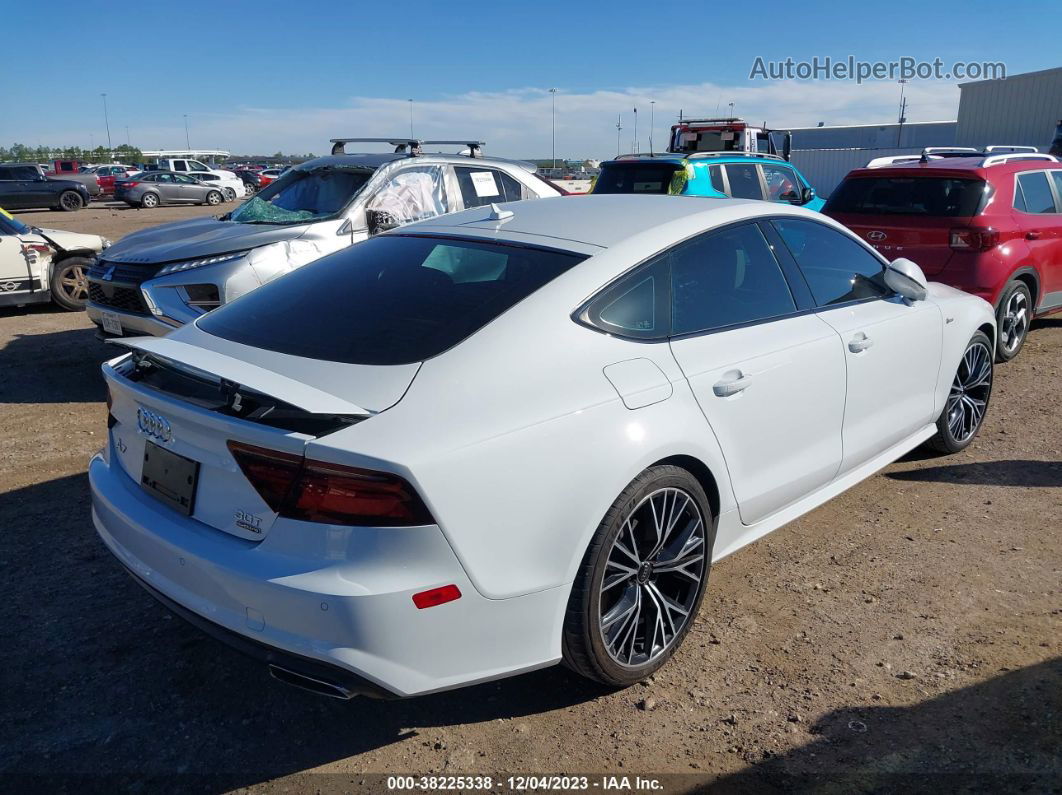 2016 Audi A7 3.0t Premium Plus White vin: WAU2GAFC9GN104623