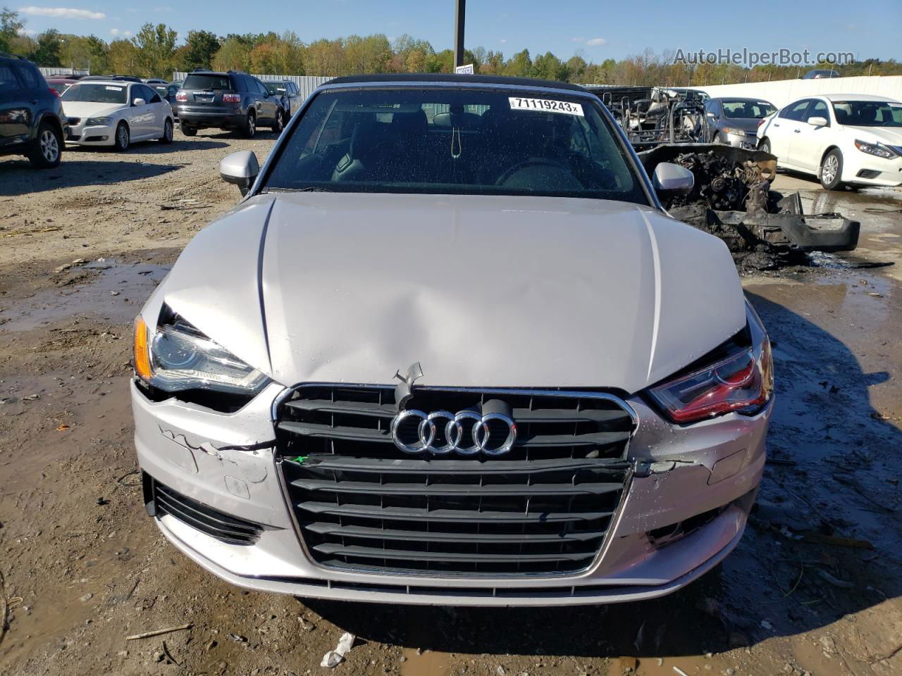 2015 Audi A3 Premium Plus Silver vin: WAU3FLFF6F1097486