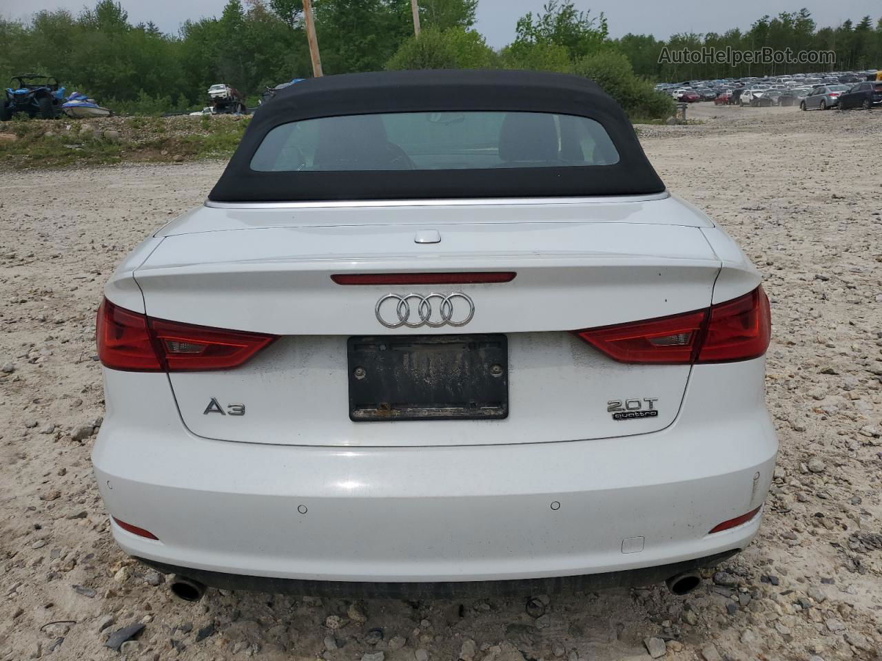 2015 Audi A3 Premium Plus White vin: WAU3FLFF9F1107864