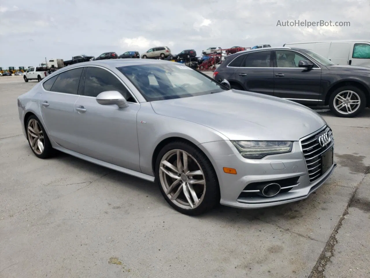 2016 Audi A7 Quattro Progressiv/technik S Line Silver vin: WAU3GAFC7GN004928