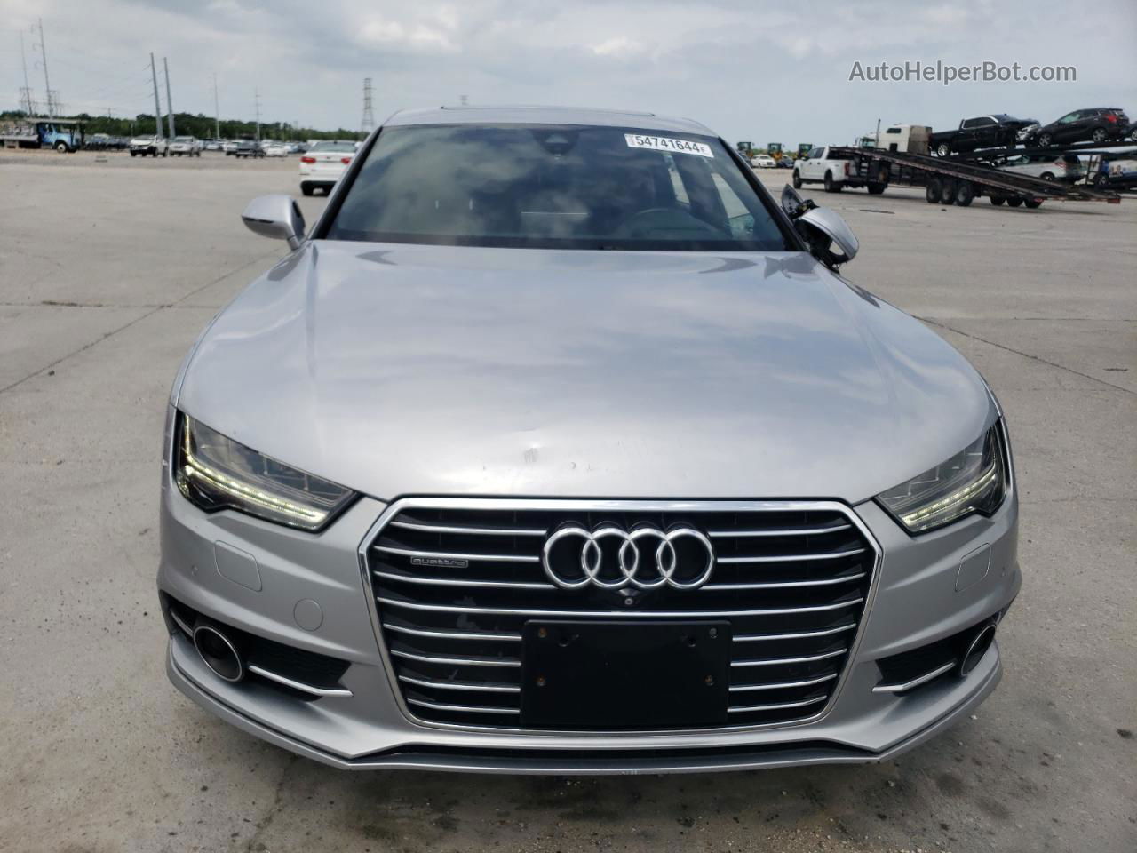 2016 Audi A7 Quattro Progressiv/technik S Line Silver vin: WAU3GAFC7GN004928