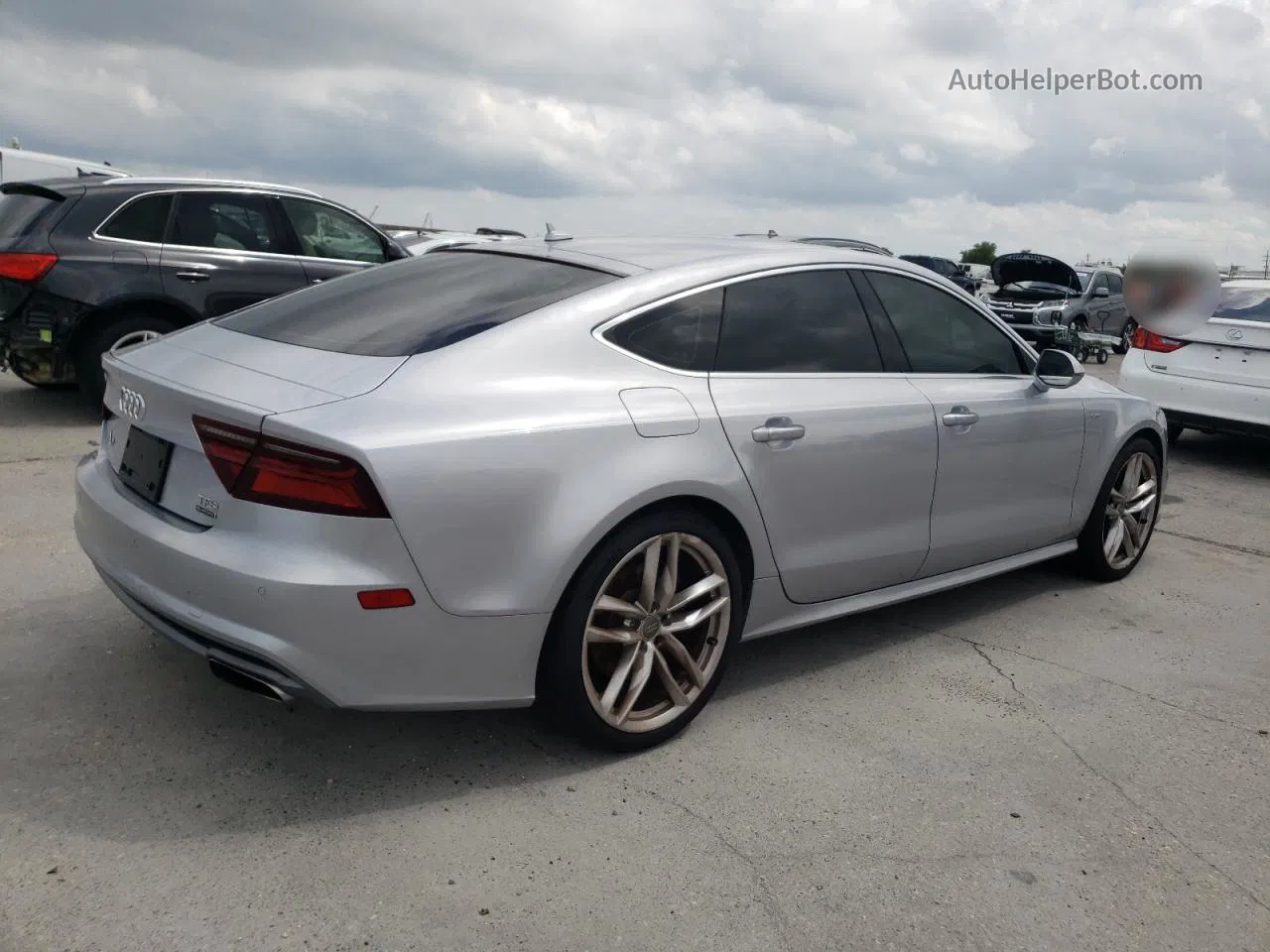 2016 Audi A7 Quattro Progressiv/technik S Line Silver vin: WAU3GAFC7GN004928