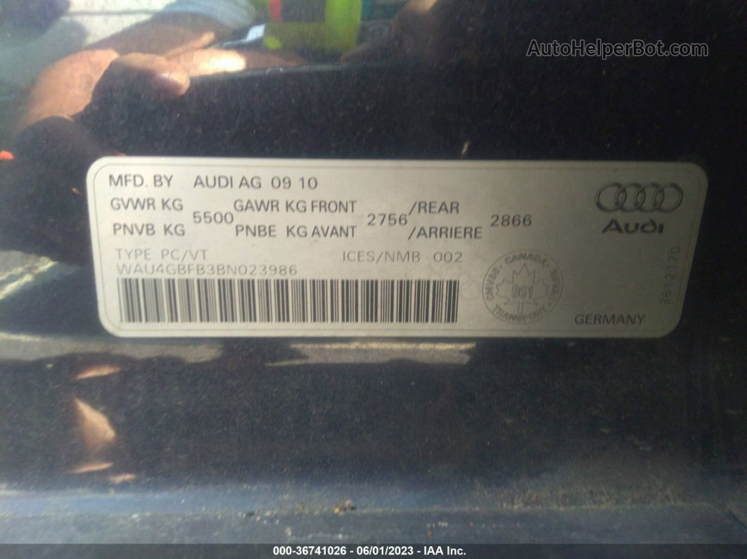 2011 Audi A6 3.0t Prestige *ltd Avail* Темно-синий vin: WAU4GBFB3BN023986