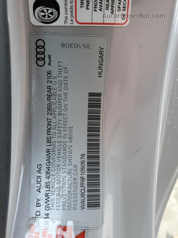 2015 Audi A3 Premium Серебряный vin: WAU6CLFF6F1050576