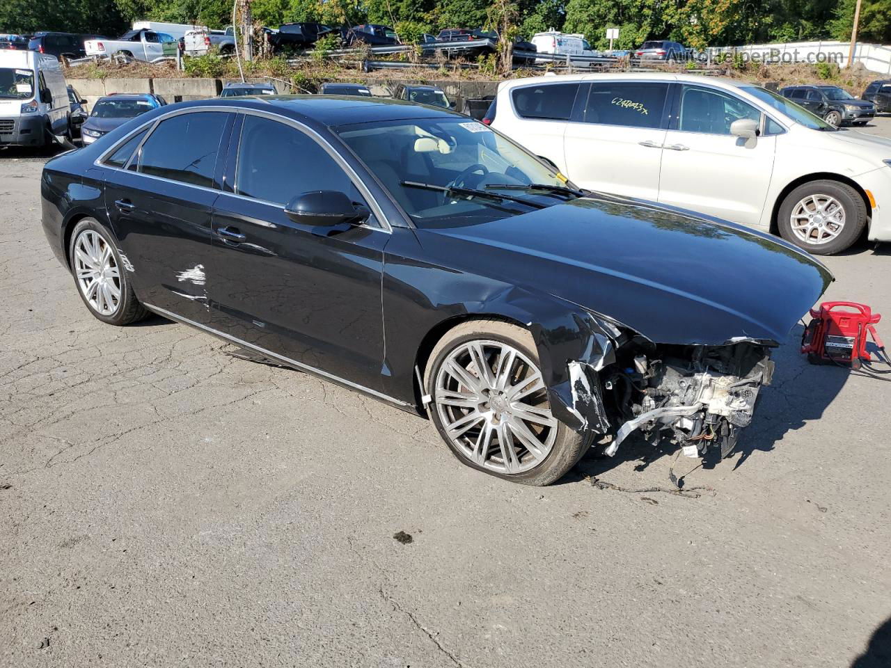 2014 Audi A8 Quattro Black vin: WAUA2AFD1EN003866