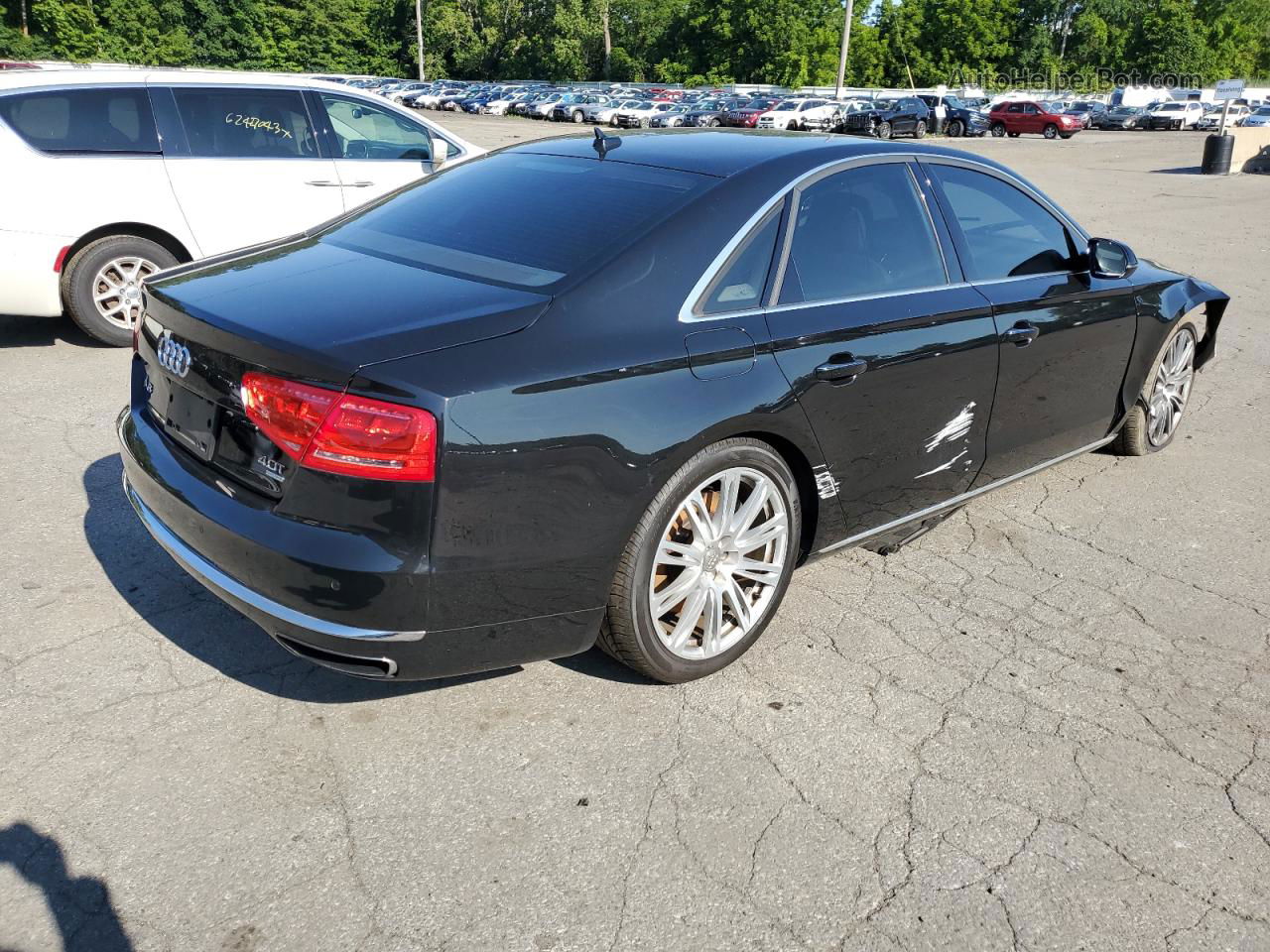 2014 Audi A8 Quattro Black vin: WAUA2AFD1EN003866