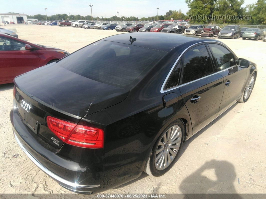 2014 Audi A8 4.0t Black vin: WAUA2AFD7EN003581