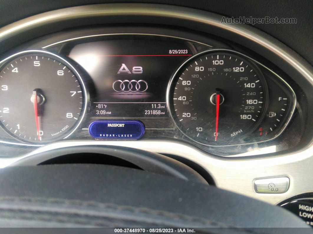 2014 Audi A8 4.0t Черный vin: WAUA2AFD7EN003581